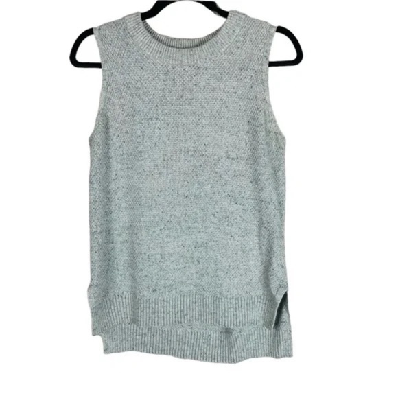 Ann Taylor LOFT Gray Knit Sleeveless Sweater - Picture 1 of 5